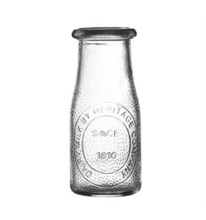 Glassflaske,vintage 22 cl Flott til juiceshot/smoothie ol. 
